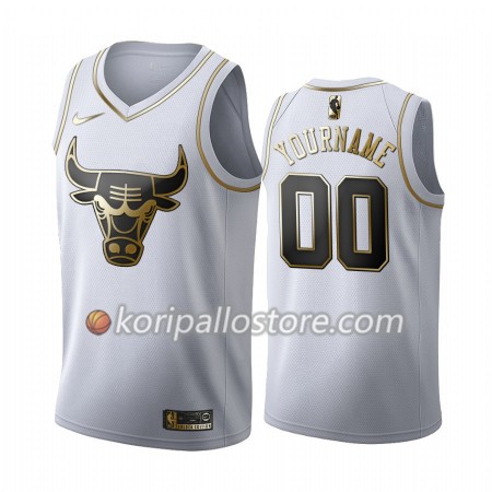 Chicago Bulls Custom Nike 2019-2020 Valkoinen Golden Edition Miesten Pelipaidat Swingman 
